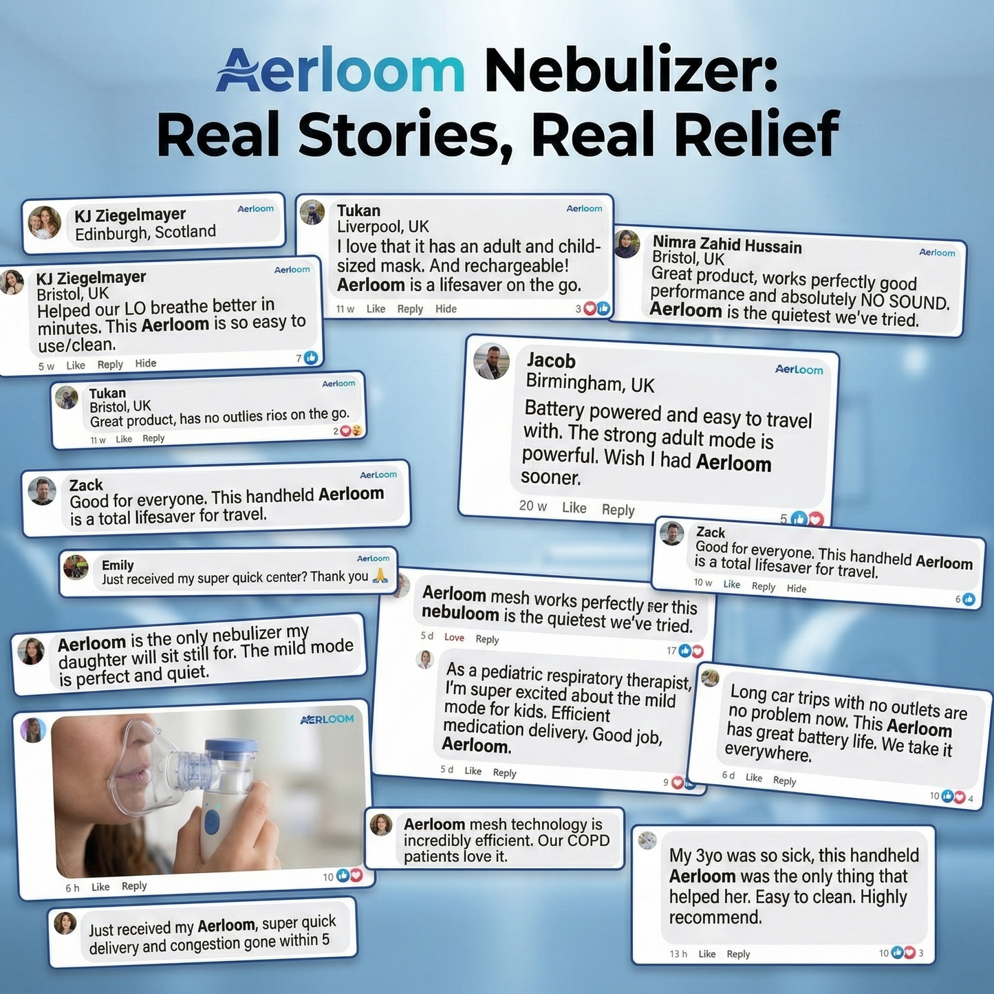 Aerloom Mesh Portable Nebulizer